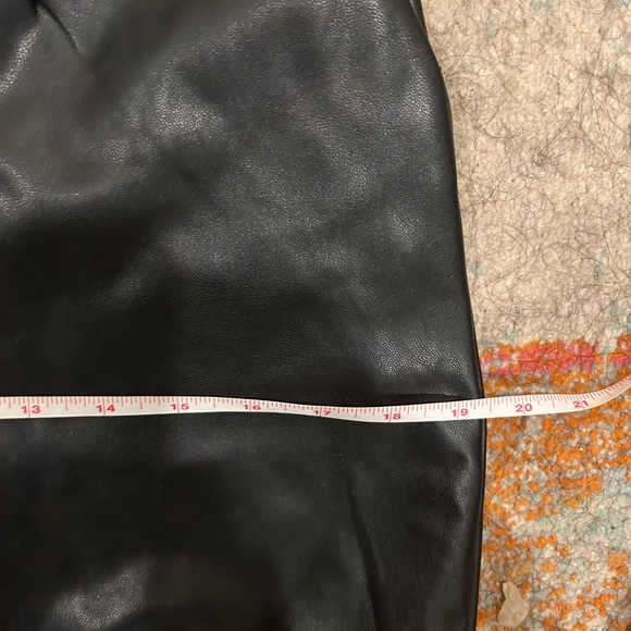 Abercrombie & Fitch Vegan Leather Flare Pants - Picture 8 of 10